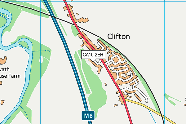 Clifton Village Field map (CA10 2EH) - OS VectorMap District (Ordnance Survey)