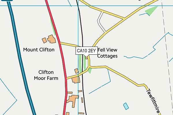 CA10 2EY map - OS VectorMap District (Ordnance Survey)