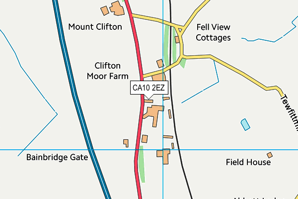 CA10 2EZ map - OS VectorMap District (Ordnance Survey)