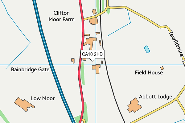 CA10 2HD map - OS VectorMap District (Ordnance Survey)