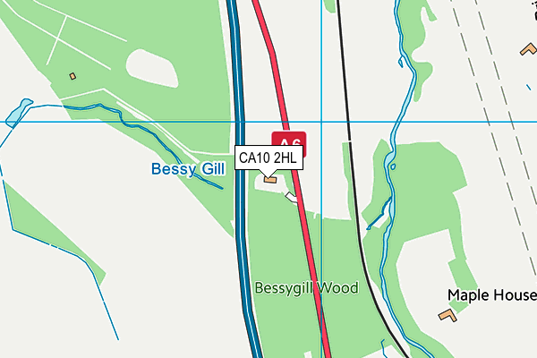 CA10 2HL map - OS VectorMap District (Ordnance Survey)