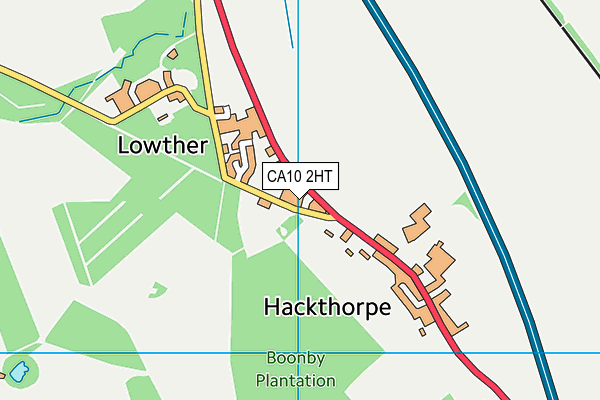 Lowther Endowed School map (CA10 2HT) - OS VectorMap District (Ordnance Survey)