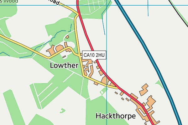 CA10 2HU map - OS VectorMap District (Ordnance Survey)