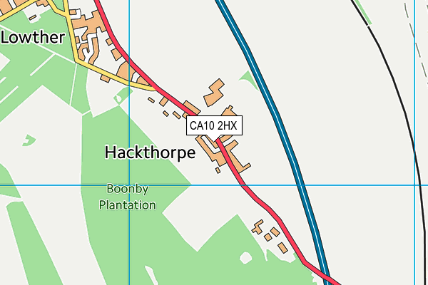 CA10 2HX map - OS VectorMap District (Ordnance Survey)