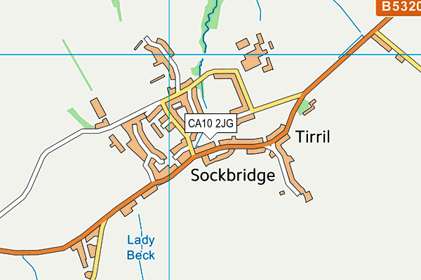 CA10 2JG map - OS VectorMap District (Ordnance Survey)