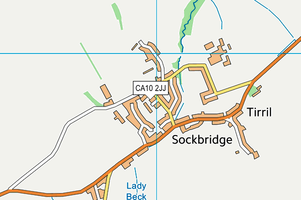 CA10 2JJ map - OS VectorMap District (Ordnance Survey)