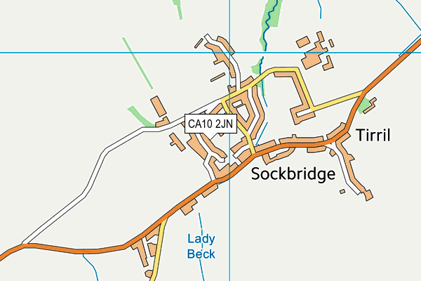 CA10 2JN map - OS VectorMap District (Ordnance Survey)