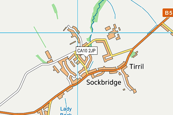 CA10 2JP map - OS VectorMap District (Ordnance Survey)