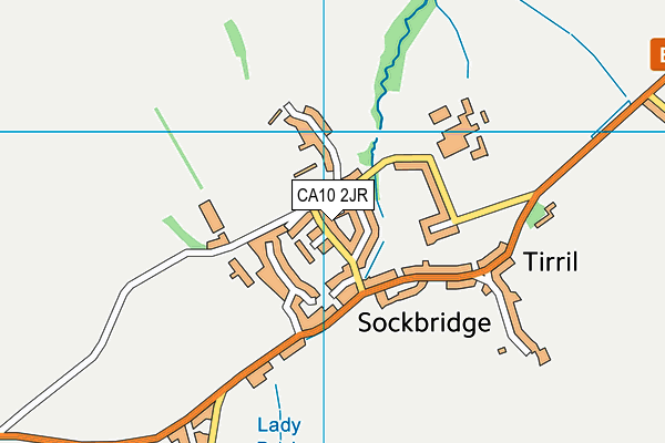 CA10 2JR map - OS VectorMap District (Ordnance Survey)