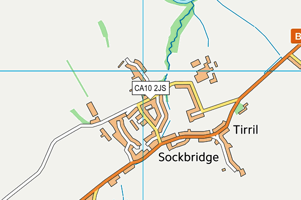 CA10 2JS map - OS VectorMap District (Ordnance Survey)