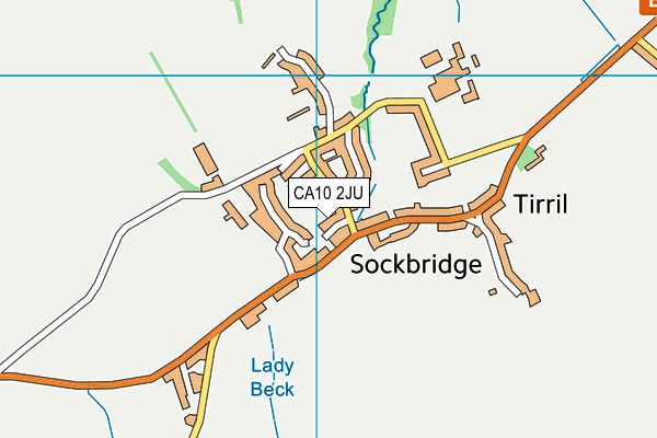 CA10 2JU map - OS VectorMap District (Ordnance Survey)