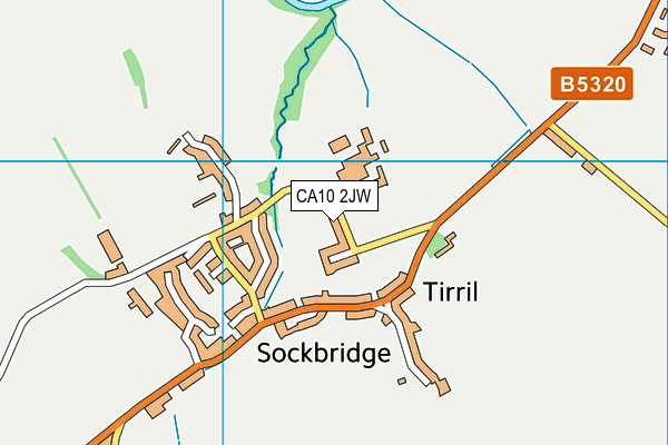 CA10 2JW map - OS VectorMap District (Ordnance Survey)