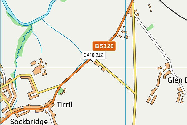 CA10 2JZ map - OS VectorMap District (Ordnance Survey)