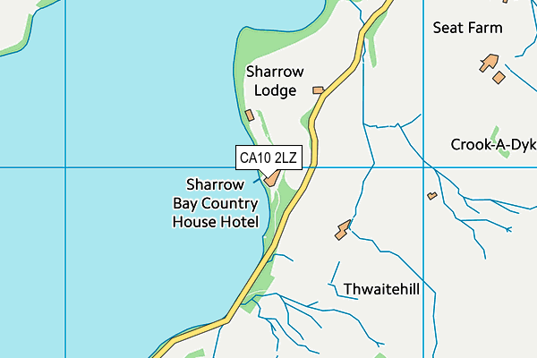 CA10 2LZ map - OS VectorMap District (Ordnance Survey)