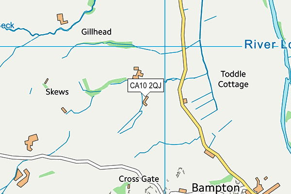 CA10 2QJ map - OS VectorMap District (Ordnance Survey)