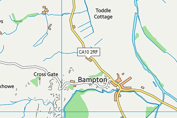 CA10 2RF map - OS VectorMap District (Ordnance Survey)