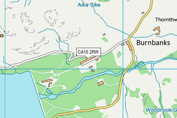 CA10 2RW map - OS VectorMap District (Ordnance Survey)