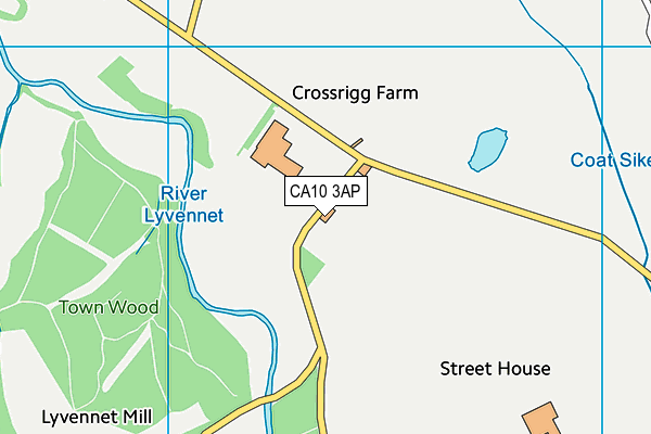 CA10 3AP map - OS VectorMap District (Ordnance Survey)