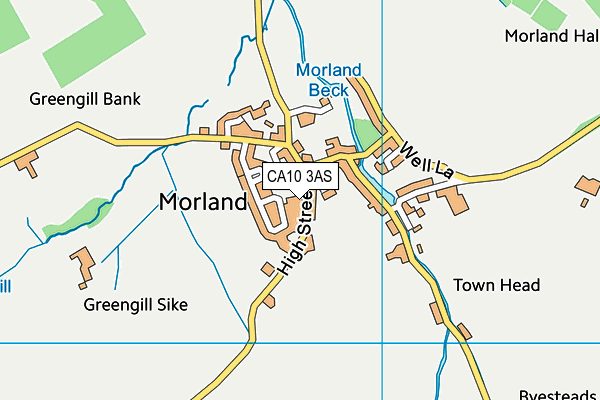 CA10 3AS map - OS VectorMap District (Ordnance Survey)