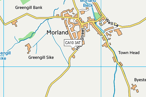 Morland Area C Of E School map (CA10 3AT) - OS VectorMap District (Ordnance Survey)