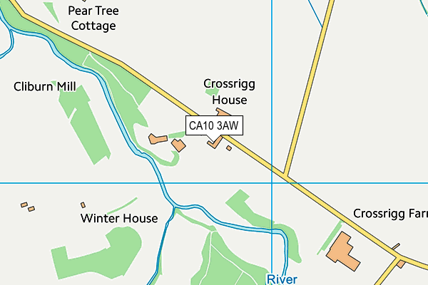 CA10 3AW map - OS VectorMap District (Ordnance Survey)