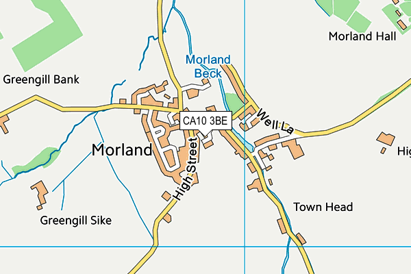 CA10 3BE map - OS VectorMap District (Ordnance Survey)