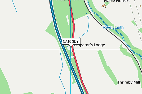 CA10 3DY map - OS VectorMap District (Ordnance Survey)