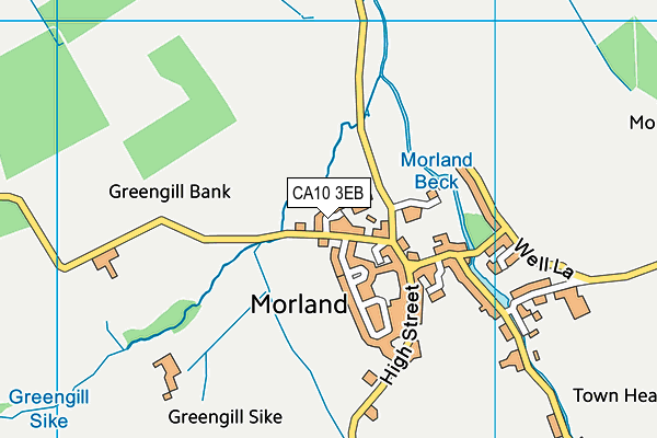 CA10 3EB map - OS VectorMap District (Ordnance Survey)