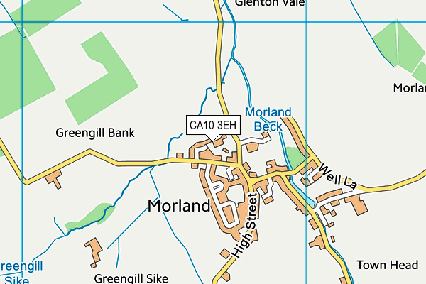CA10 3EH map - OS VectorMap District (Ordnance Survey)