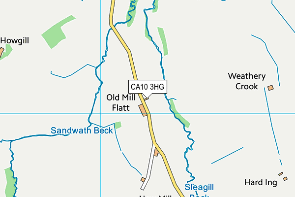 CA10 3HG map - OS VectorMap District (Ordnance Survey)