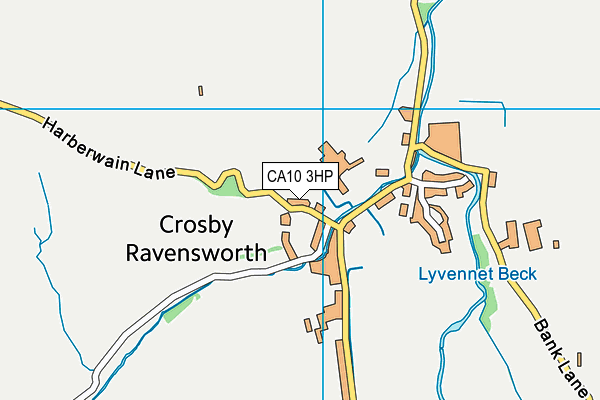 CA10 3HP map - OS VectorMap District (Ordnance Survey)