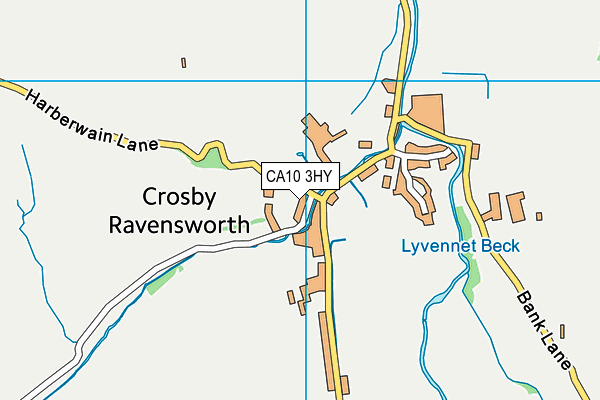 CA10 3HY map - OS VectorMap District (Ordnance Survey)