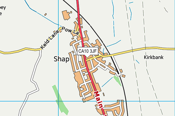 CA10 3JF map - OS VectorMap District (Ordnance Survey)