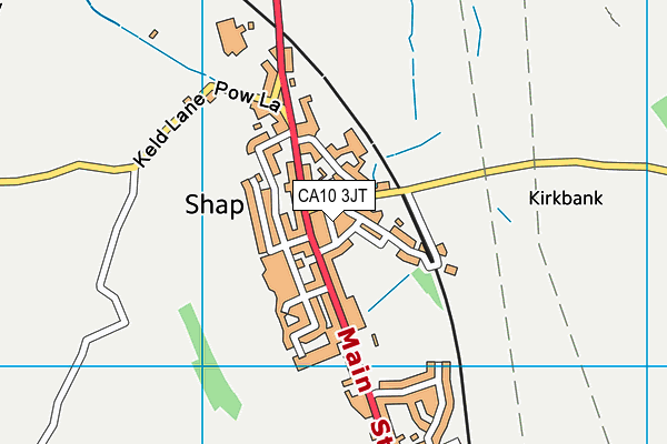 CA10 3JT map - OS VectorMap District (Ordnance Survey)