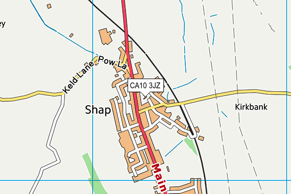 CA10 3JZ map - OS VectorMap District (Ordnance Survey)