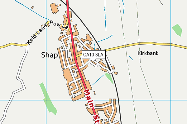 CA10 3LA map - OS VectorMap District (Ordnance Survey)