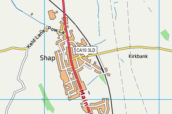 CA10 3LD map - OS VectorMap District (Ordnance Survey)