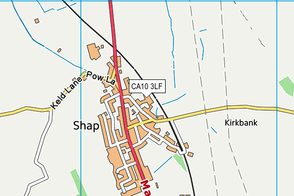 CA10 3LF map - OS VectorMap District (Ordnance Survey)