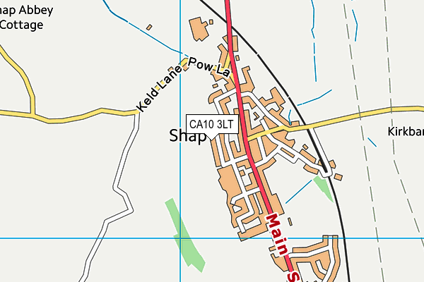 CA10 3LT map - OS VectorMap District (Ordnance Survey)