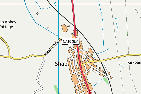 CA10 3LY map - OS VectorMap District (Ordnance Survey)