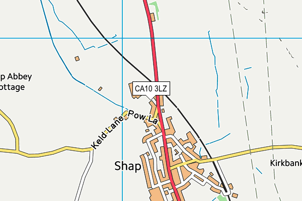 CA10 3LZ map - OS VectorMap District (Ordnance Survey)