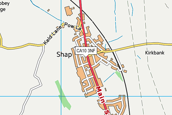 CA10 3NF map - OS VectorMap District (Ordnance Survey)