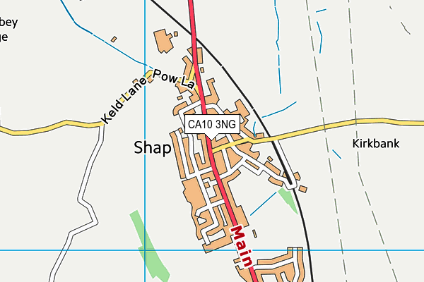 CA10 3NG map - OS VectorMap District (Ordnance Survey)