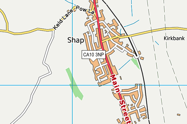 CA10 3NP map - OS VectorMap District (Ordnance Survey)