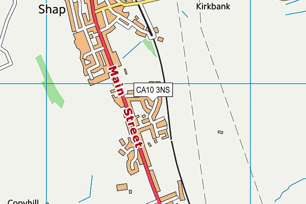 CA10 3NS map - OS VectorMap District (Ordnance Survey)