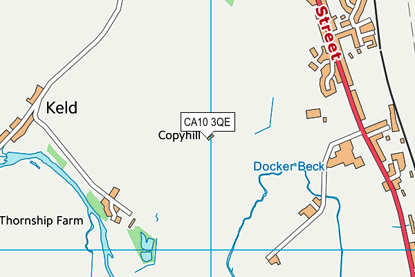 CA10 3QE map - OS VectorMap District (Ordnance Survey)