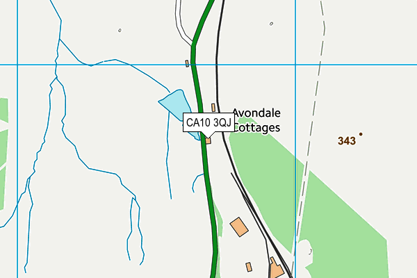 CA10 3QJ map - OS VectorMap District (Ordnance Survey)