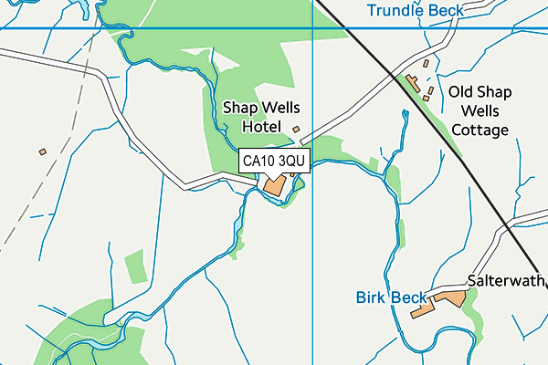 CA10 3QU map - OS VectorMap District (Ordnance Survey)