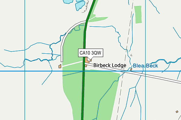 CA10 3QW map - OS VectorMap District (Ordnance Survey)