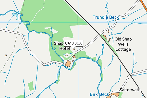 CA10 3QX map - OS VectorMap District (Ordnance Survey)